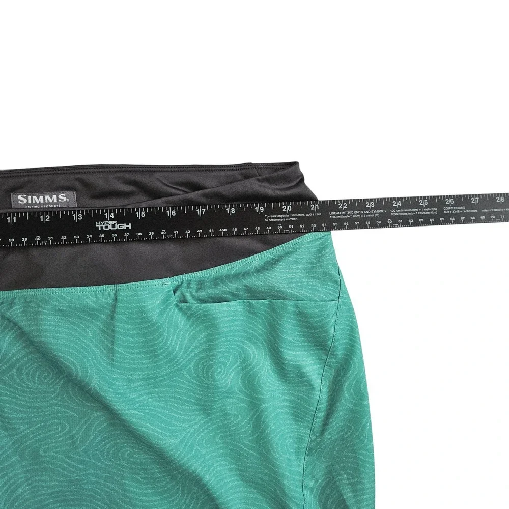 Simms Fishing Products Women's XXL Skort Skirt Green Teal Athletic Outdoor Lined
